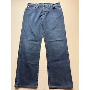 Mens Eddie Bauer Relaxed Fit Jeans 36x32 Blue Denim Casual Classic